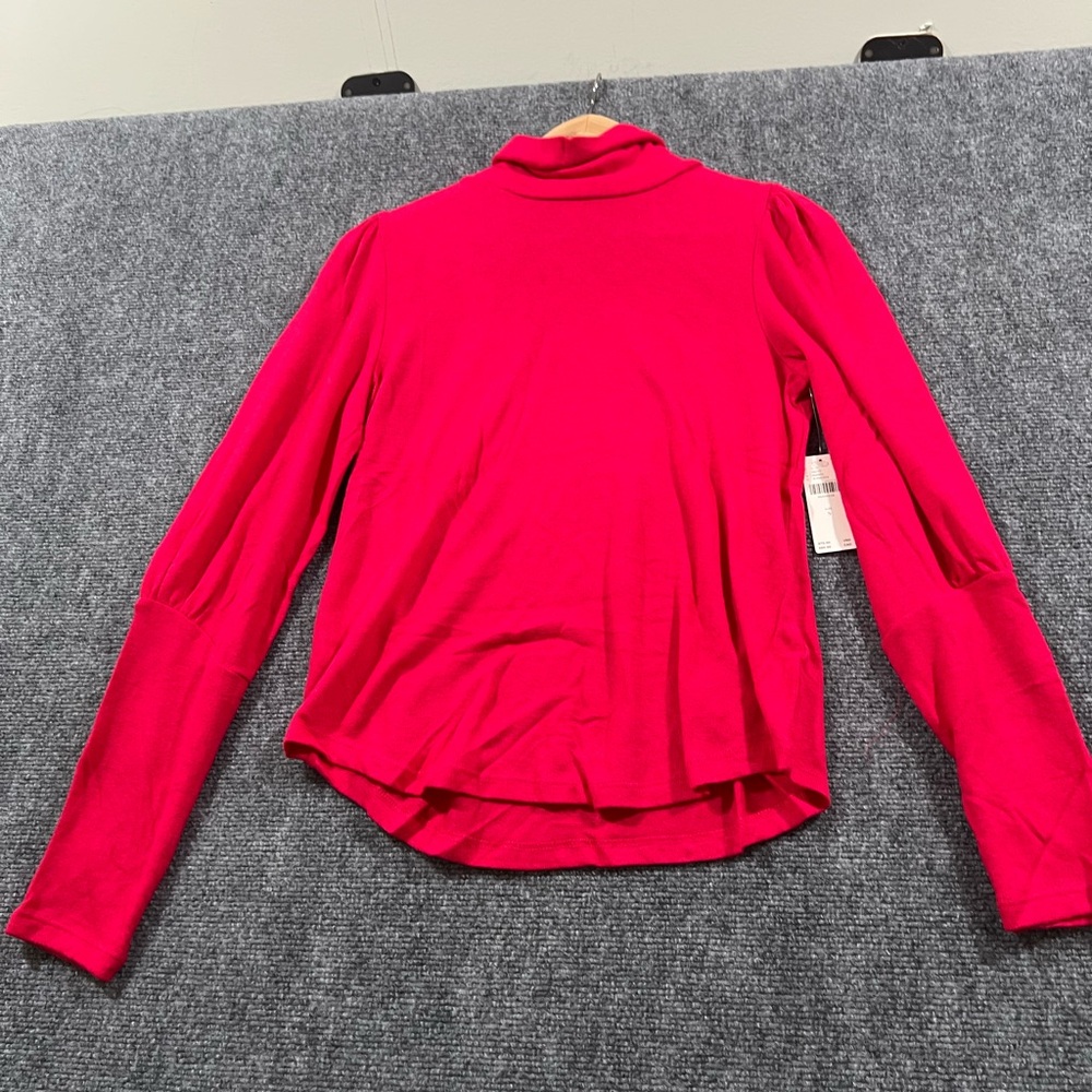 Anthropologie Vibrant pink Cowl Neck Sweater size s - Picture 7 of 11